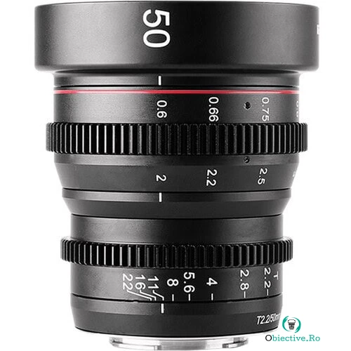 Meike Obiectiv manual Meike 50mm T2.2 Cine pentru Fujifilm FX-Mount