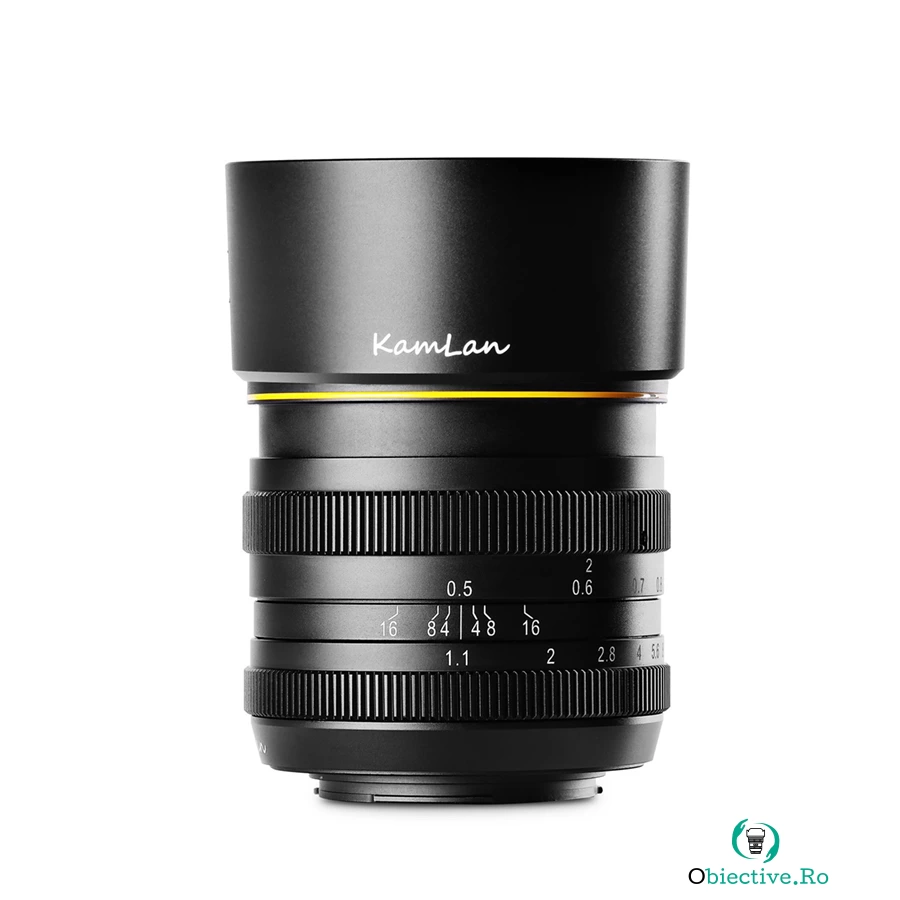 Obiectiv KamLan 50mm F1.1 II negru pentru camere mirrorless Sony E-mount