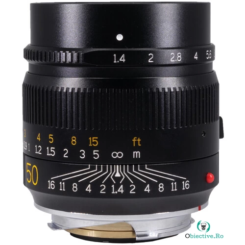 Obiectiv TTArtisan 50mm f/1.4 Negru pentru Leica M-Mount