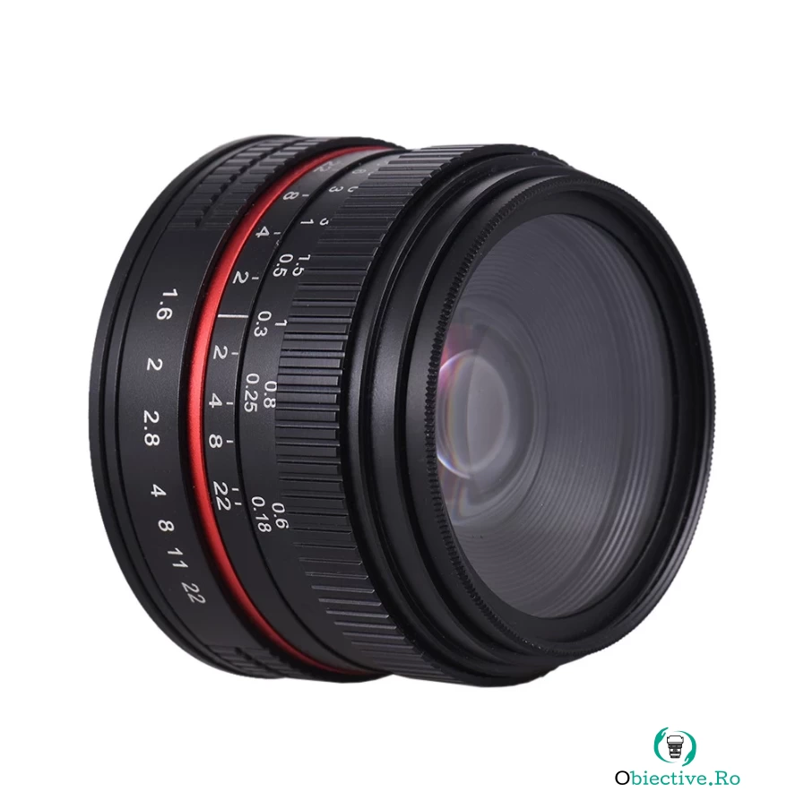 Obiectiv manual Krorux 35mm F1.6 negru pentru Sony E-mount