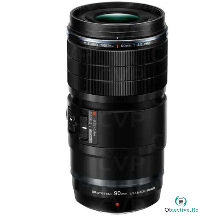 OLYMPUS Obiectiv Olympus, OM System M.Zuiko Digital ED 90mm F3.5 Macro IS Pro, Negru la 7,790.99 lei ron