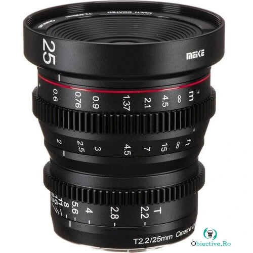 Meike Obiectiv manual Meike 25mm T2.2 Cine pentru Sony E-Mount