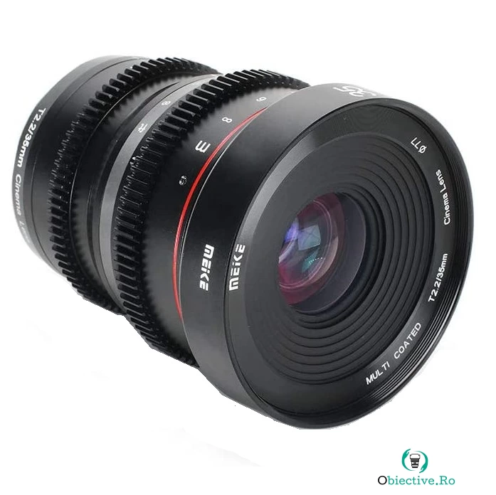 Obiectiv manual Meike 35mm T2.2 Cine pentru FujiFilm FX-mount
