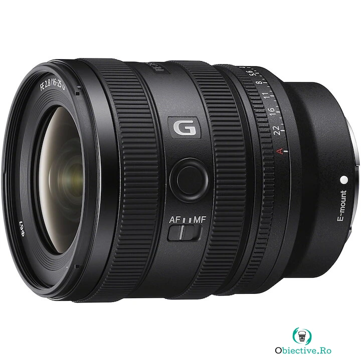 Sony Obiectiv foto mirrorless Sony FE, Montura E Sony, 16-25mm, F2.8 G, Negru
