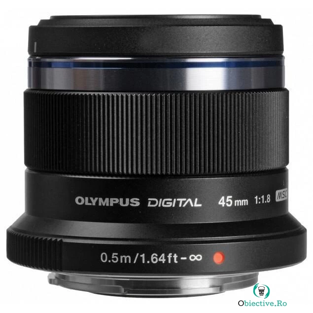 OLYMPUS Obictiv Olympus M.Zuiko 45/F1.8 Pentru Pen, Negru la 1,239.99 lei ron