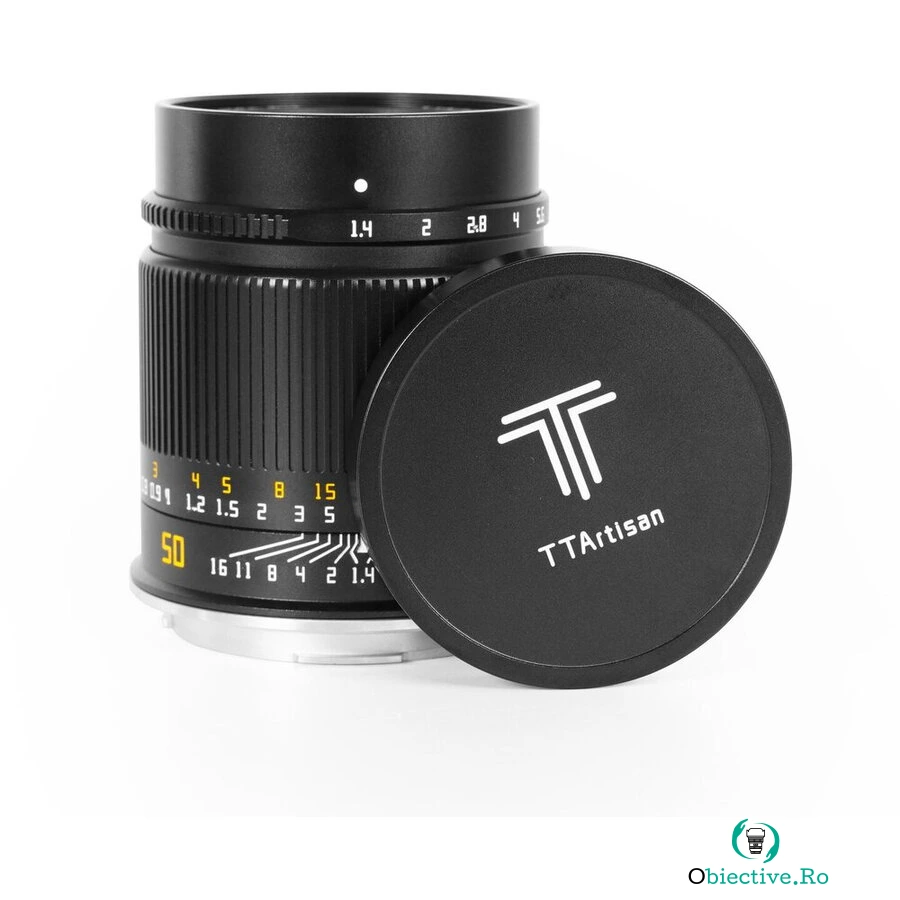 TTArtisan Obiectiv Manual TTArtisan 50mm F1.4 Full Frame Tilt Black L-Mount