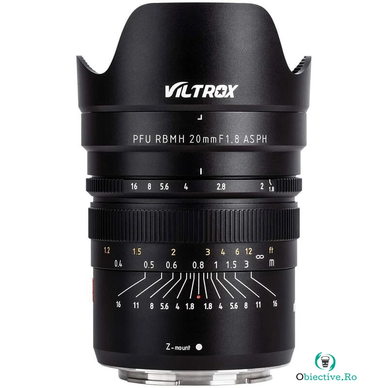 Viltrox Obiectiv Manual VILTROX 20mm F1.8 Wide-Angle pentru Nikon Z-mount Full Frame