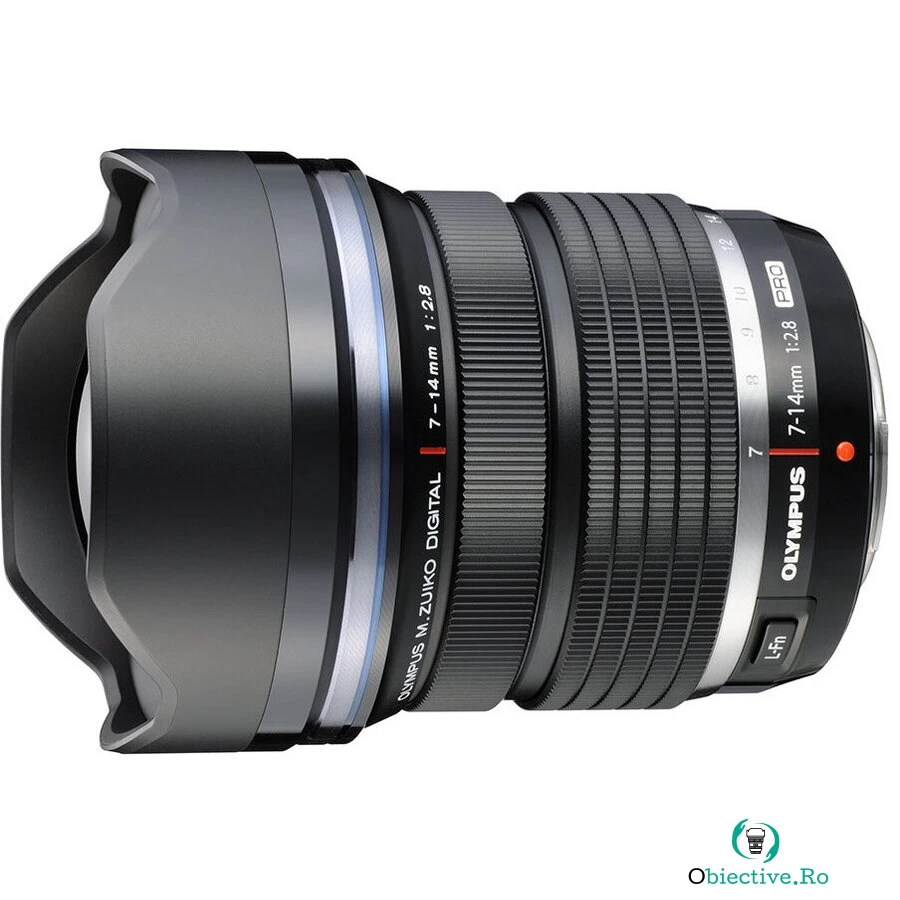 OLYMPUS Obiectiv Olympus Obiectiv M.Zuiko Digital ED 7-14mm F2.8 PRO, MFT, Negru la 6,202.99 lei ron