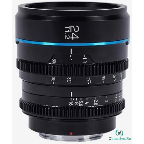 Sirui Obiectiv Manual Sirui Nightwalker 24mm T1.2 S35 S35 Cine Black M43 Mount