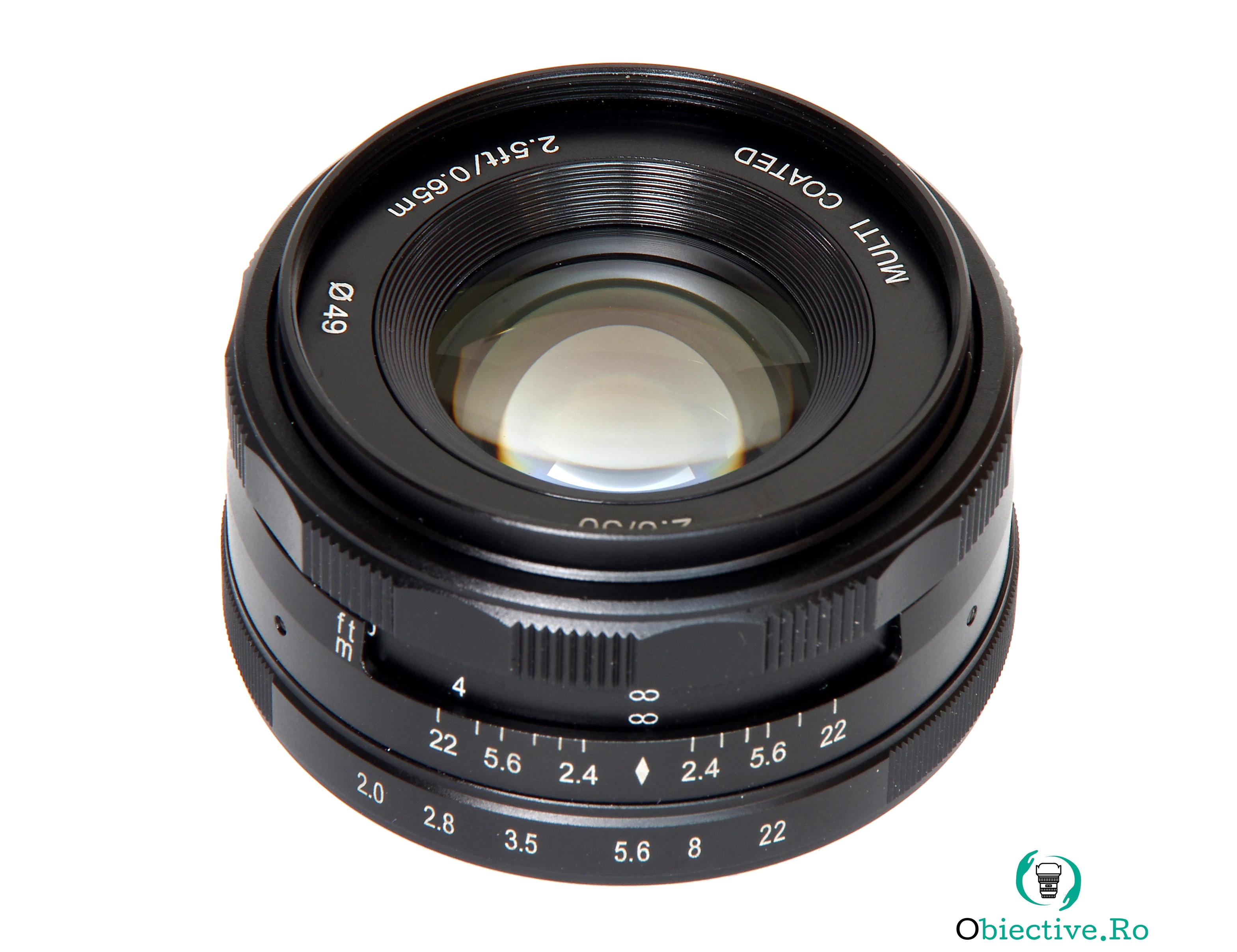 Obiectiv manual Meike 50mm F2.0 pentru Olympus si Panasonic MFT M4/3-mount